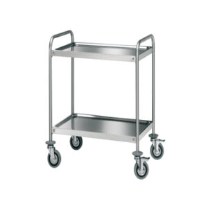Carrello tubo tondo con 2 ripiani stampati