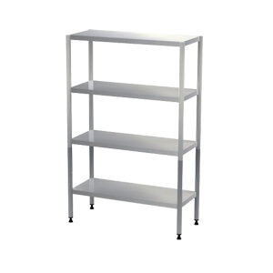 Scaffalatura inox strong con ripiani lisci serie 500