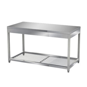 Tavoli con ripiano grigliato