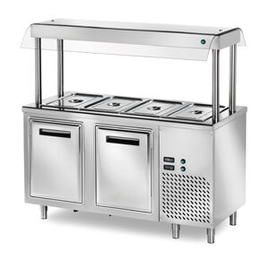 Elemento refrigerato isola centrale per insalate e antipasti mod. tin