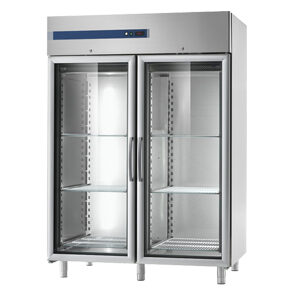 Armadio refrigerato sp75 1200 lt con porte a vetro